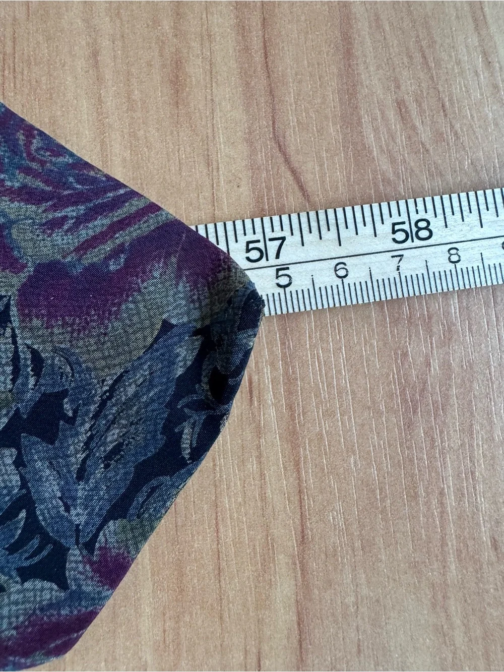 Vintage 90’s Backrach Dark Moody Burgundy & Green Floral 100% Silk Tie